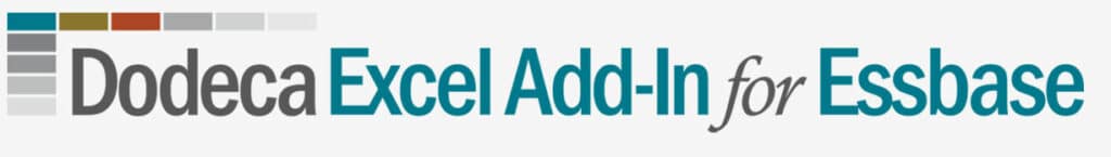 Dodeca Excel Add-In New 1 dea image | Applied OLAP