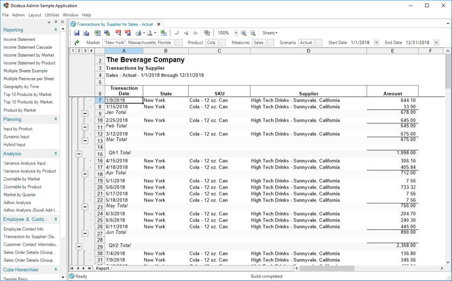 Essbase and Relational Read Write Dodeca | Applied OLAP