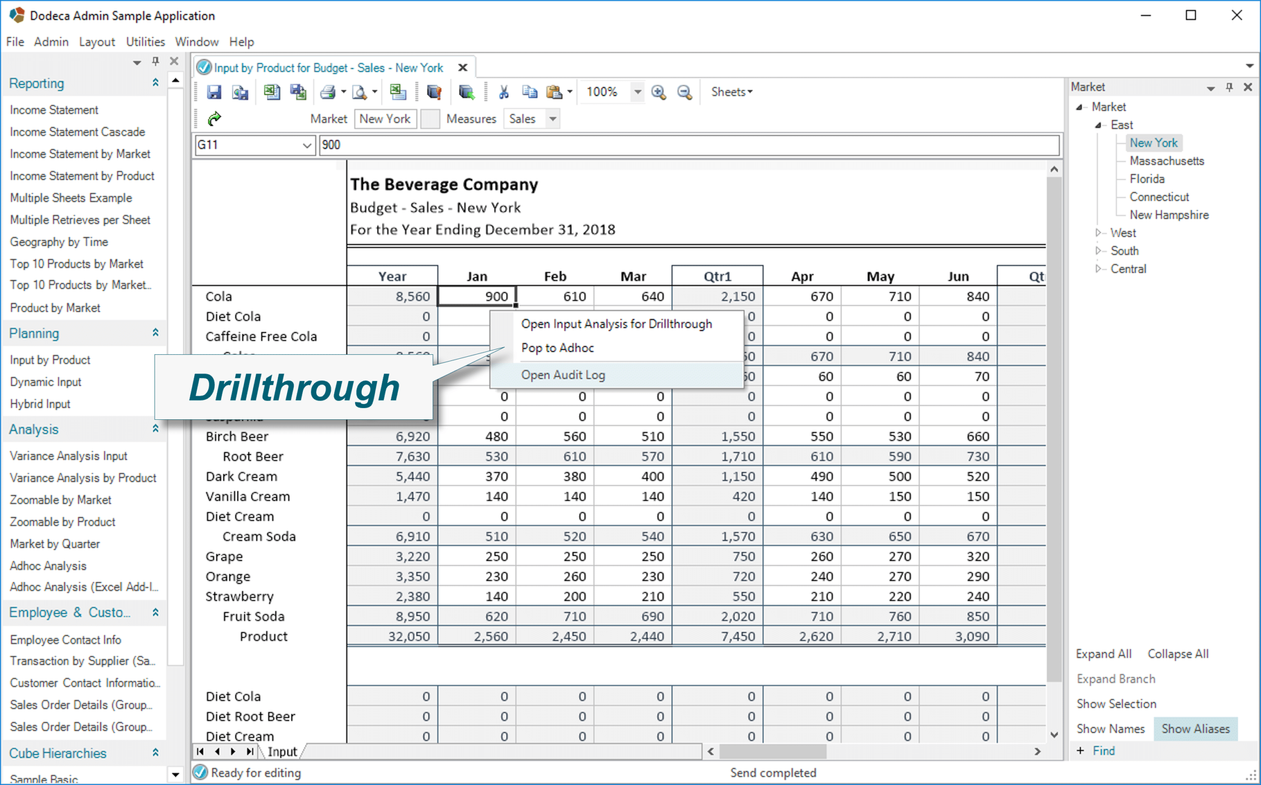 Drill Through Essbase Data with Dodeca - Hyperion Excel - Applied OLAP