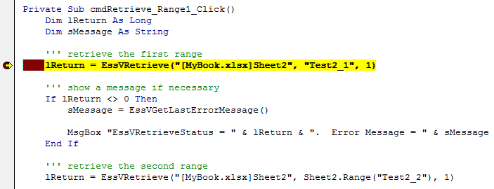 VBA EssVRetrieve Essbase Excel & Applied OLAP